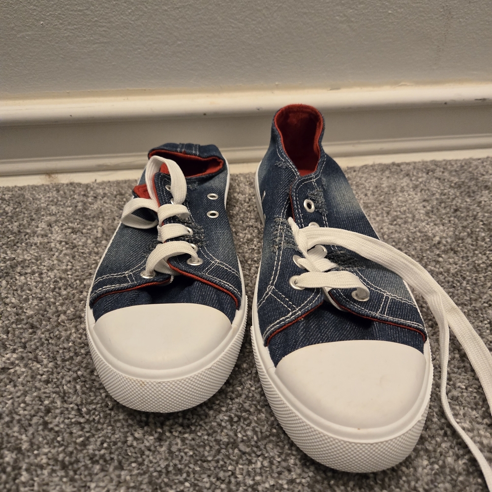Bobbie Brooks Blue and Red Sneakers